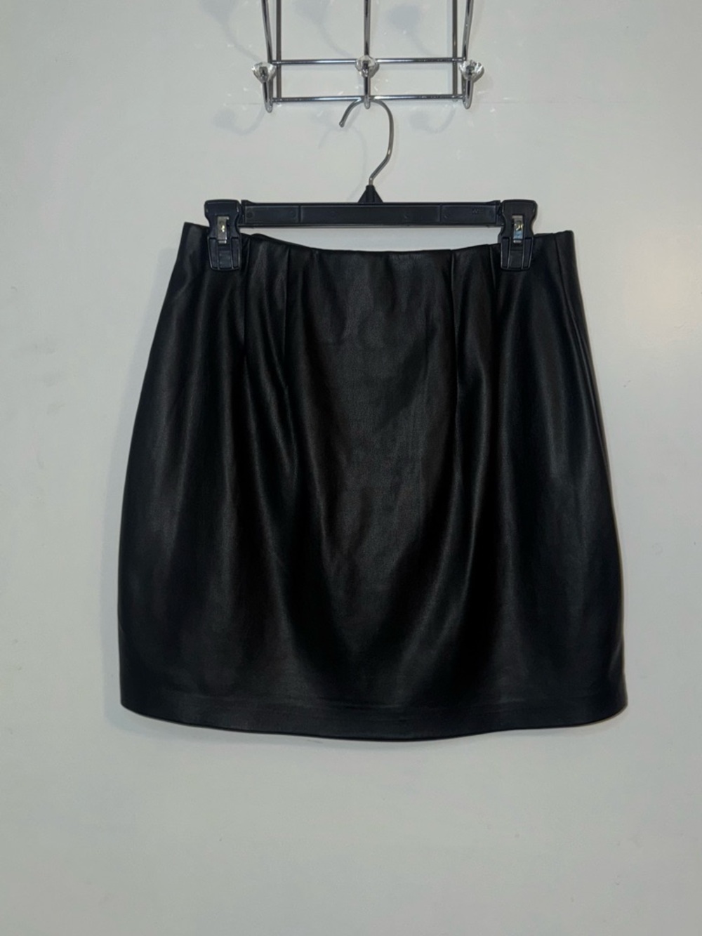 Express Black Faux Leather Mini Skirt - Women's Classic Style